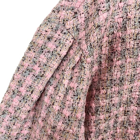 SHEIN woman's textured cropped jacket pink size 2xl - Picture 6 of 15